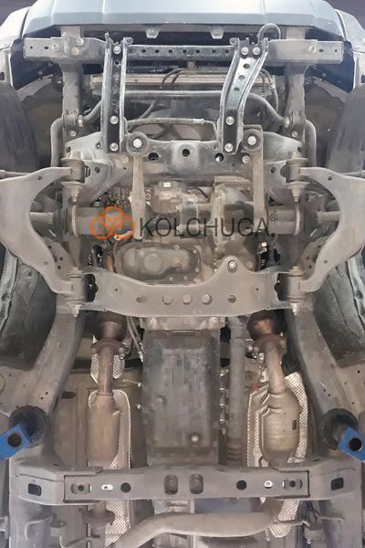 Захист двигуна, КПП і радіатора для Toyota Tacoma II 2004-2015 KOLCHUGA Standart 1.0996.00 фото ##SPECS## Об'єм двигуна: V-4,0і | Примітка: АКПП