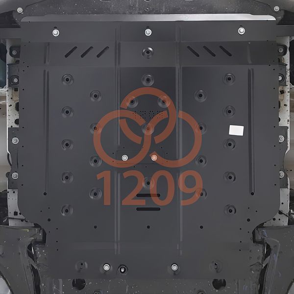 Захист двигуна, КПП і радіатора для Ford Transit CHASSIS V363 MCA 2022- KOLCHUGA Standart 1.1209.00 фото ##SPECS## Об'єм двигуна: 2.0D EcoBlue euro 6 | Примітка: МКПП / задній привід