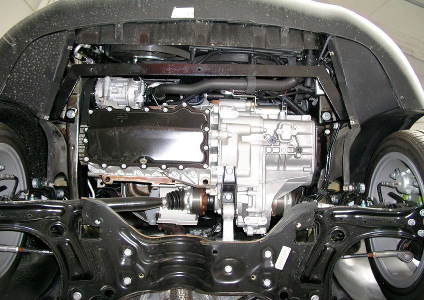Захист двигуна, КПП і радіатора для Seat Ibiza IV sport 2008-2017 KOLCHUGA Standart 1.0261.00 фото ##SPECS## Об'єм двигуна: V-всі | Примітка: