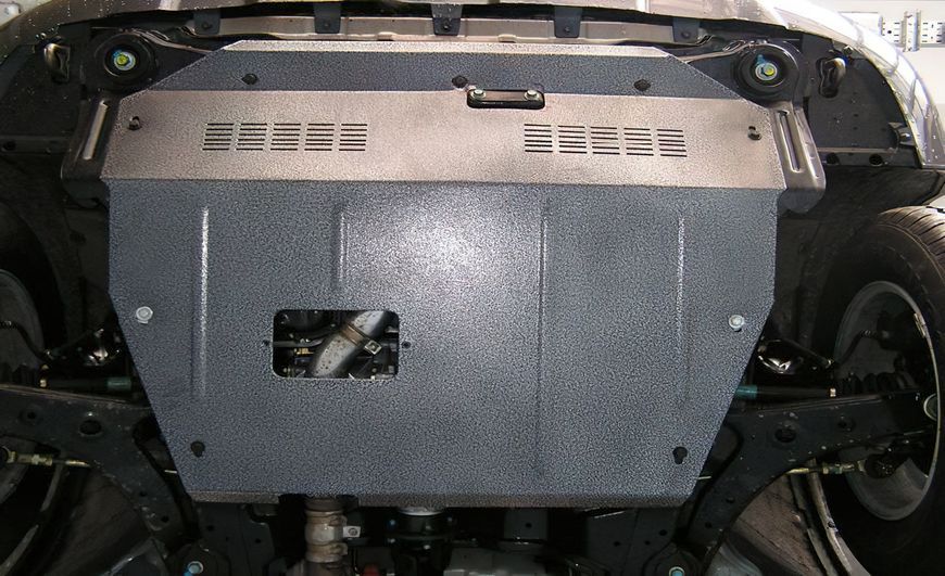 Защита двигателя, КПП и радиатора для Hyundai Santa Fe 2001-2006 KOLCHUGA Standart 1.0085.00 фото ##SPECS## Объем двигателя: V-все | Примечание: МКПП/АКПП