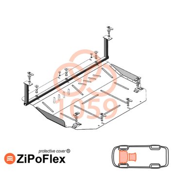 Захист двигуна і КПП для Chery Jetour X70 2020- KOLCHUGA ZiPoFlex 2.1059.00 фото