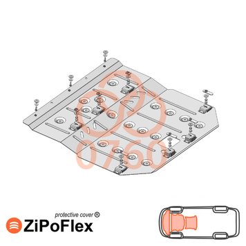 Захист двигуна, КПП і радіатора для Mini Cooper F55 / F56 / F57 2014- KOLCHUGA ZiPoFlex 2.0760.00 фото