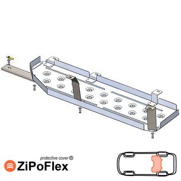 Захист паливного баку для Toyota Land Cruiser 300 2021- KOLCHUGA ZiPoFlex 2.1213.00 фото