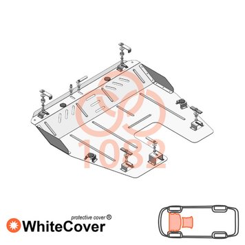 Захист двигуна і КПП для Lincoln MKT 2009-2019 KOLCHUGA WhiteCover 4.1082.00 фото