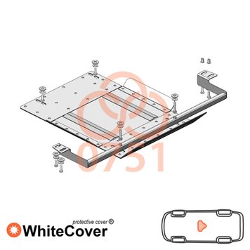 Захист роздатки для Mitsubishi L200 2015-2019 KOLCHUGA WhiteCover 4.0751.00 фото