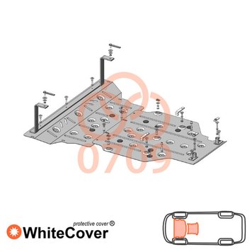 Захист двигуна і КПП для Audi A4 В9 2015- KOLCHUGA WhiteCover 4.0709.00 фото