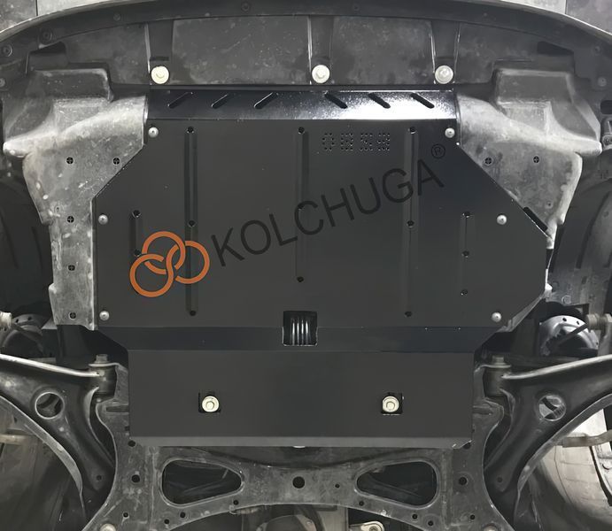 Защита двигателя и КПП для Honda Jazz 2013-2020 KOLCHUGA ALuOX 3.0853.00 фото ##SPECS## Объем двигателя: V-1,5и | Примечание: АКПП