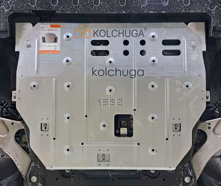 Защита двигателя и КПП для Jeep Avenger 2022- KOLCHUGA ZiPoFlex 2.1392.00 фото ##SPECS## Объем двигателя: V-1.2 e-Hybrid | Примечание: робот