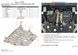 Защита двигателя и КПП для Jeep Avenger 2022- KOLCHUGA ZiPoFlex 2.1392.00 фото 7 ##SPECS## Объем двигателя: V-1.2 e-Hybrid | Примечание: робот