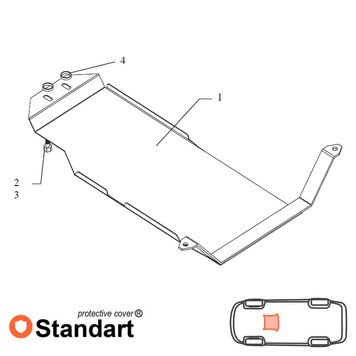 Захист КПП для Subaru Forester 2 SG 2002-2008 KOLCHUGA Standart 1.0132.00 фото