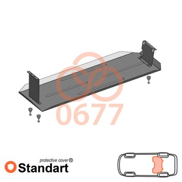 Захист паливного баку для Mitsubishi L200 2015-2019 KOLCHUGA Standart 1.0677.00 фото