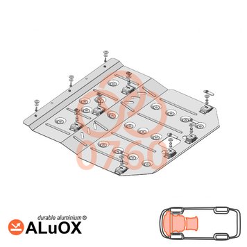 Захист двигуна, КПП і радіатора для Mini Cooper F55 / F56 / F57 2014- KOLCHUGA ALuOX 3.0760.00 фото