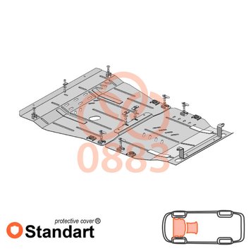 Захист двигуна і КПП для Subaru Outback 5 BS 2014-2019 KOLCHUGA Standart 1.0883.00 фото