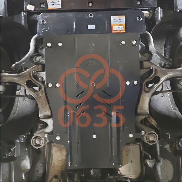 Захист двигуна, КПП і радіатора для Porsche Cayenne 2007-2018 KOLCHUGA ALuOX 3.0635.00 фото ##SPECS## Об'єм двигуна: V-3.0 D; 3,6; 4.2 quattro | Примітка: АКПП