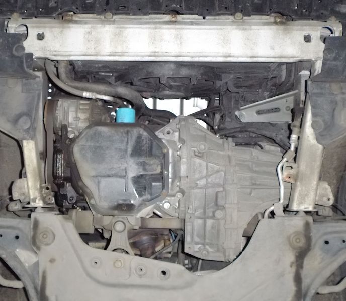 Защита двигателя, КПП и радиатора для Renault Laguna III 2011- KOLCHUGA Standart 1.0545.00 фото ##SPECS## Объем двигателя: V-2,0i; 1,5DCI; | Примечание: