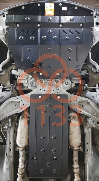 Защита двигателя, КПП, радиатора и раздатки для Infiniti Q 70 2014- KOLCHUGA WhiteCover 4.1133.00 фото ##SPECS## Объем двигателя: V-3,7i | Примечание: АКПП/4x4