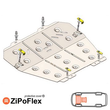 Захист двигуна і КПП для Opel Zafira A 1999-2005 KOLCHUGA ZiPoFlex 2.9339.00 фото