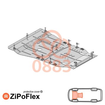 Захист двигуна і КПП для Subaru Outback 5 BS 2014-2019 KOLCHUGA ZiPoFlex 2.0883.00 фото