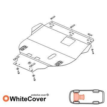 Захист двигуна і КПП для Ford Focus II 2004-2011 KOLCHUGA WhiteCover 4.0115.00 фото