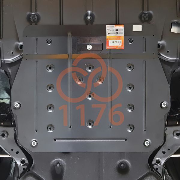Захист двигуна і КПП для Toyota RAV 4 V HYBRID Plug-in 2018- KOLCHUGA WhiteCover 4.1176.00 фото ##SPECS## Об'єм двигуна: 2,5і HYBRID | Примітка: встановлюється поверх штатного захисту