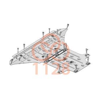 фото Защита двигателя и КПП для Audi A5 8T / 8F 2011-2016 KOLCHUGA Standart 1.1128.00 ##SPECS## Объем двигателя: 1.8TFSI; 2.0TFSI; 2.0TDI | Примечание: только электроусилитель руля / кроме Cabriolet