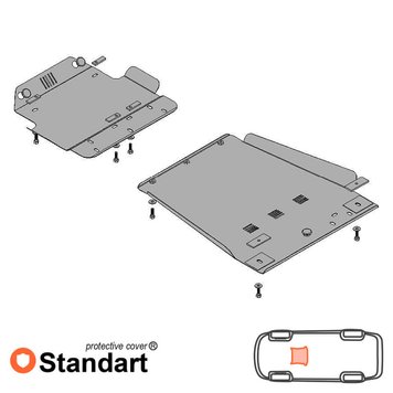 Захист КПП для Toyota Land Cruiser 100 1997-2007 KOLCHUGA Standart 1.0107.00 фото