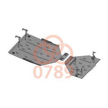 Захист роздатки і заднього мосту для Volkswagen Touareg 2002-2018 KOLCHUGA ALuOX 3.0789.00 фото ##SPECS## Об'єм двигуна: V-2,5TDI; 3.0 D | Примітка: АКПП