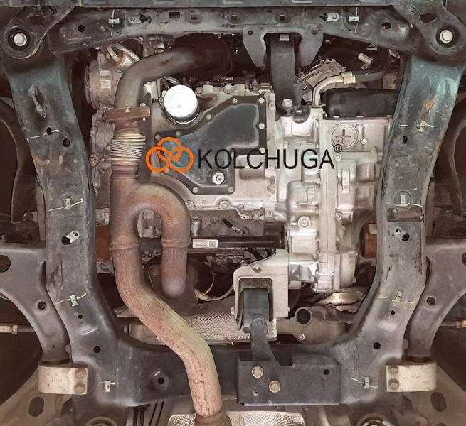 Захист двигуна і КПП для Buick LaCrosse 3 2016-2023 KOLCHUGA ALuOX 3.1090.00 фото ##SPECS## Об'єм двигуна: 3.6 | Примітка: АКПП\Окрім Повного приводу