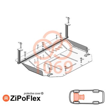 Захист двигуна і КПП для Chery Jetour X70 2020- KOLCHUGA ZiPoFlex 2.1069.00 фото