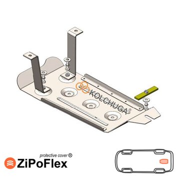 Захист редуктора для Renault Duster 2015- KOLCHUGA ZiPoFlex 2.1223.00 фото