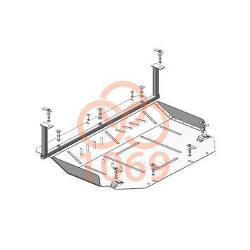 Защита двигателя и КПП для Chery Jetour X70 2020- KOLCHUGA ZiPoFlex 2.1069.00 фото ##SPECS## Объем двигателя: V-1,5и | Примечание: АКПП