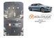 Защита двигателя, КПП и радиатора для Hyundai Grandeur IG 2016- KOLCHUGA ZiPoFlex 2.0933.00 фото 6 ##SPECS## Объем двигателя: V-3,0V6 | Примечание: АКПП