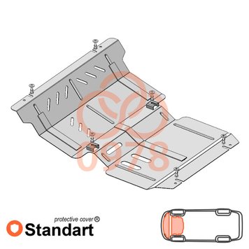 Захист двигуна, радіатора і редуктора для Mitsubishi L200 2019- KOLCHUGA Standart 1.0978.00 фото