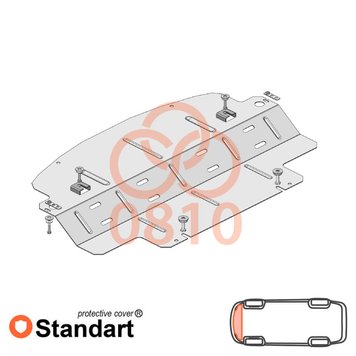 Захист радіатора для Mercedes-Benz W251 R500 2005-2014 KOLCHUGA Standart 1.0810.00 фото