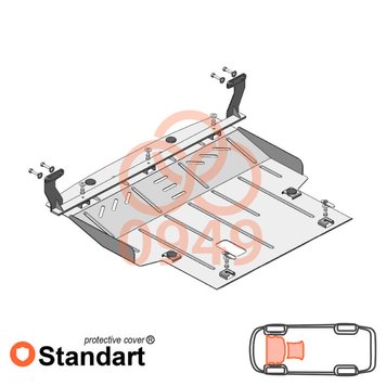 Захист двигуна і КПП для Ford KA+ 2016- KOLCHUGA Standart 1.0949.00 фото