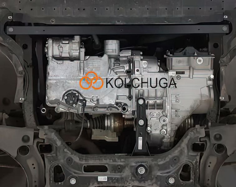 Захист двигуна, КПП і радіатора для Skoda Kamiq 2019- KOLCHUGA Standart 1.1072.00 фото ##SPECS## Об'єм двигуна: V-1.5TSI | Примітка: АКПП