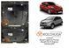 Защита двигателя и КПП для Renault Clio III 2005-2012 KOLCHUGA WhiteCover 4.0746.00 фото 7 ##SPECS## Объем двигателя: V-все | Примечание: кроме Российского сборкаа