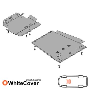 Захист КПП для Toyota Land Cruiser 100 1997-2007 KOLCHUGA WhiteCover 4.0107.00 фото