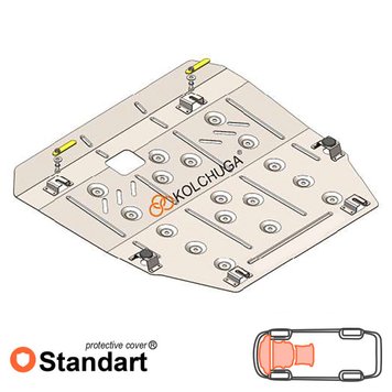 Захист двигуна, КПП і радіатора для Scion iM 2015-2017 KOLCHUGA Standart 1.1157.00 фото