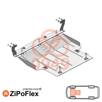 Захист двигуна і КПП для Ford KA+ 2016- KOLCHUGA ZiPoFlex 2.0949.00 фото