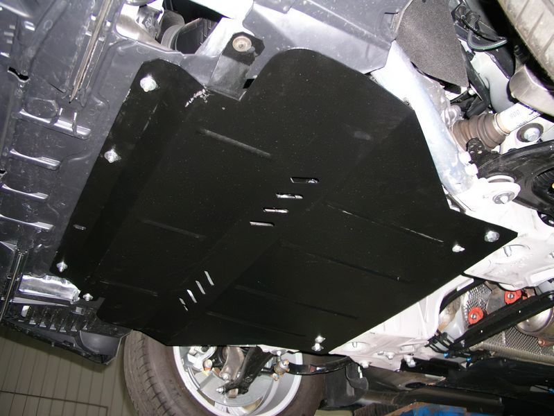 Захист двигуна, КПП, радіатора і редуктора для Citroen С5 2008- KOLCHUGA WhiteCover 4.0304.00 фото ##SPECS## Об'єм двигуна: V-1,8; 2.0 HDI | Примітка: балка передньої підвіски алюмінієва
