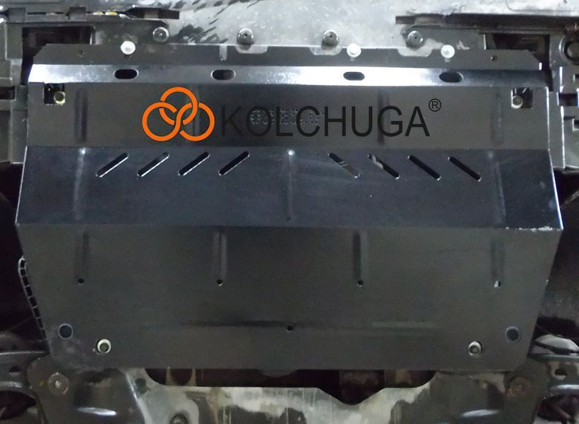 Захист двигуна, КПП, радіатора і редуктора для Citroen С5 2008- KOLCHUGA Standart 1.0385.00 фото ##SPECS## Об'єм двигуна: V-1,8; 2.0 HDI | Примітка: балка передньої підвіски сталева, Окрім 1.6 HDI