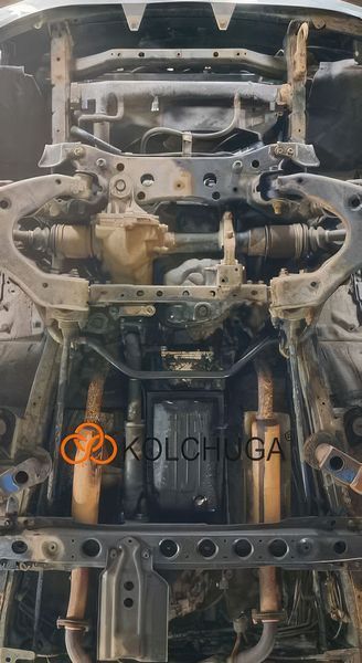 Захист КПП для Toyota Land Cruiser 100 1997-2007 KOLCHUGA Standart 1.0108.00 фото ##SPECS## Об'єм двигуна: V-4,2TD | Примітка: