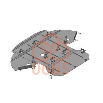 фото Защита двигателя, КПП и радиатора для Audi A8 D3 2005-2010 KOLCHUGA Standart 1.0665.00 ##SPECS## Объем двигателя: 4.2TDI | Примечание: