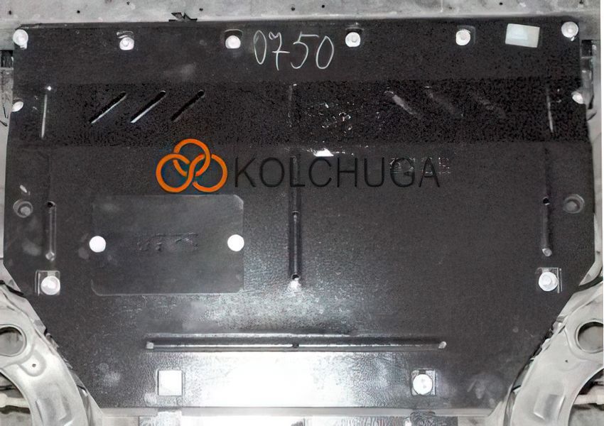 Защита двигателя и КПП для Mazda 2(DJ) 2015- KOLCHUGA Standart 1.0750.00 фото ##SPECS## Объем двигателя: V-1,5и; | Примечание: АКПП