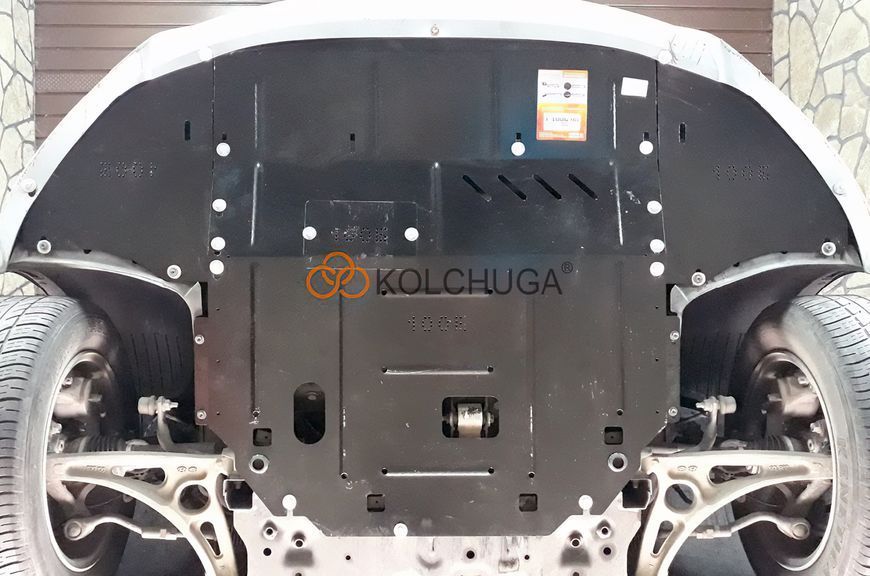 Защита двигателя, КПП и радиатора для Hyundai Sonata LF 2015-2017 KOLCHUGA ZiPoFlex 2.1006.00 фото ##SPECS## Объем двигателя: V-2,0 Hybrid | Примечание: только Hybrid