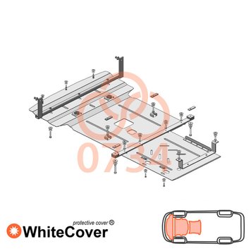 Захист двигуна, КПП і радіатора для BMW 1 Е87 2004-2011 KOLCHUGA WhiteCover 4.0734.00 фото