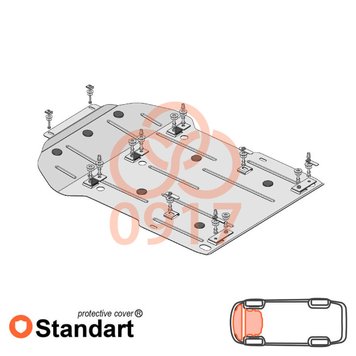 Захист двигуна і радіатора для BMW 1 F20 / F21 2015-2019 KOLCHUGA Standart 1.0917.00 фото