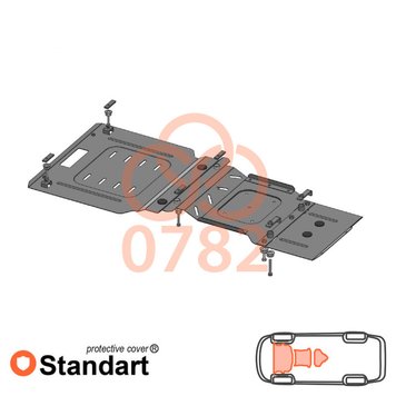 Захист двигуна, КПП і роздатки для Mercedes-Benz W251 R500 2005-2014 KOLCHUGA Standart 1.0782.00 фото