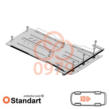 Захист АКПП і роздатки для Mitsubishi L200 2019- KOLCHUGA Standart 1.0979.00 фото